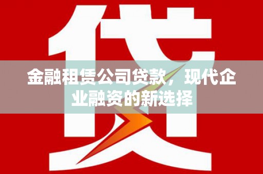 美浓金融租赁公司贷款，现代企业融资的新选择