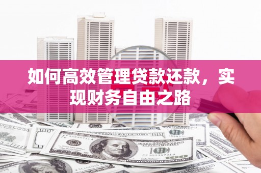 美浓如何高效管理贷款还款，实现财务自由之路