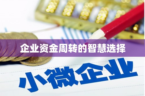 美浓企业资金周转的智慧选择