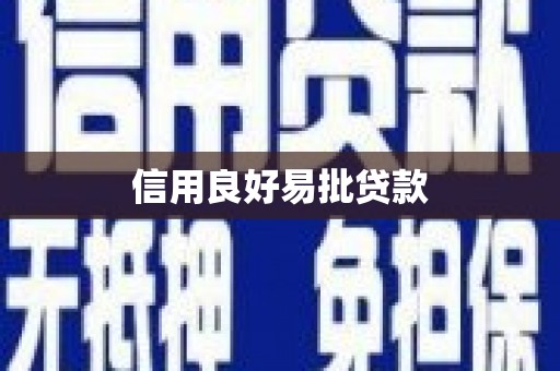 美浓信用良好易批贷款