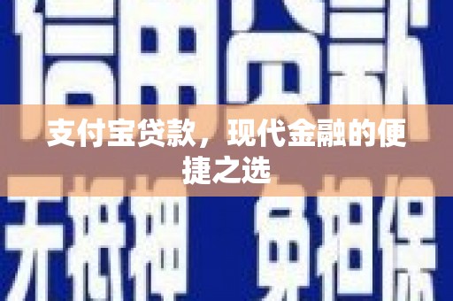 美浓支付宝贷款，现代金融的便捷之选