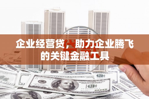 美浓企业经营贷，助力企业腾飞的关键金融工具