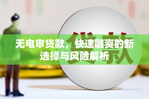 美浓无电审贷款，快速融资的新选择与风险解析
