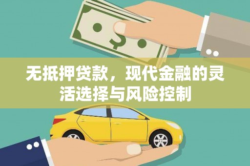 美浓无抵押贷款，现代金融的灵活选择与风险控制