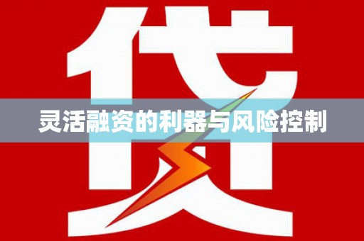 美浓灵活融资的利器与风险控制