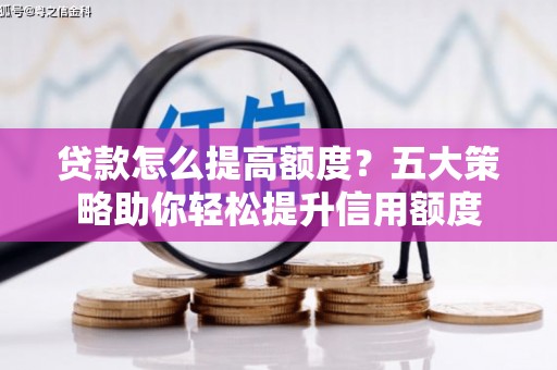 美浓贷款怎么提高额度？五大策略助你轻松提升信用额度