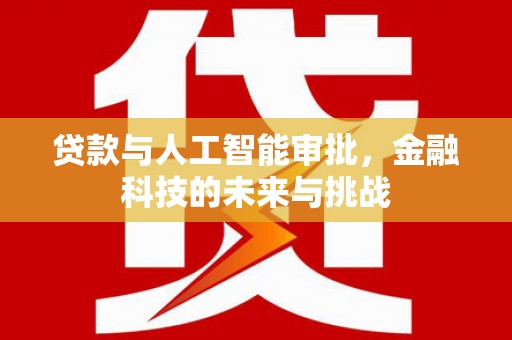 美浓贷款与人工智能审批，金融科技的未来与挑战