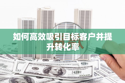 美浓如何高效吸引目标客户并提升转化率