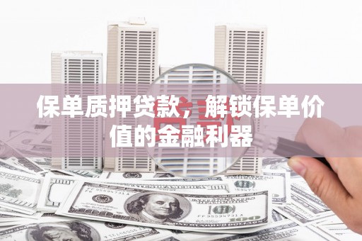 美浓保单质押贷款，解锁保单价值的金融利器
