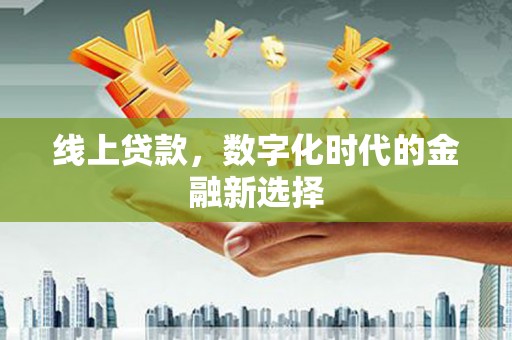 美浓线上贷款，数字化时代的金融新选择