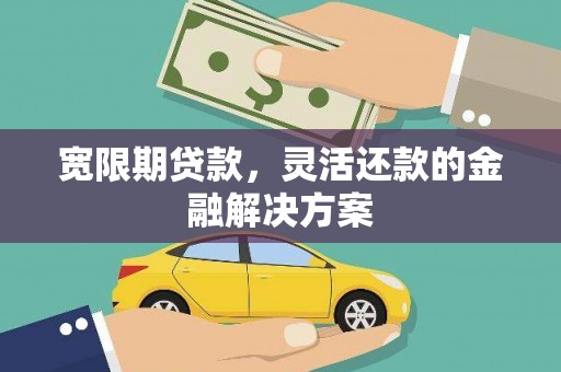 美浓宽限期贷款，灵活还款的金融解决方案