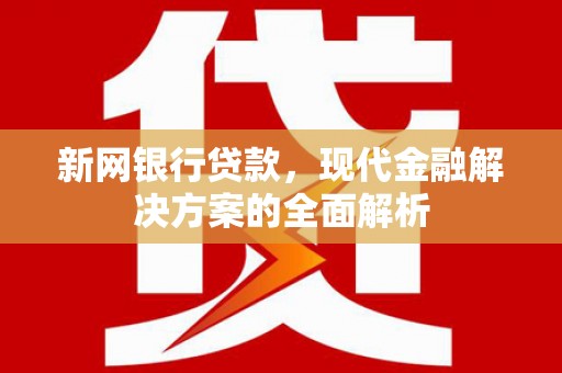 美浓新网银行贷款，现代金融解决方案的全面解析