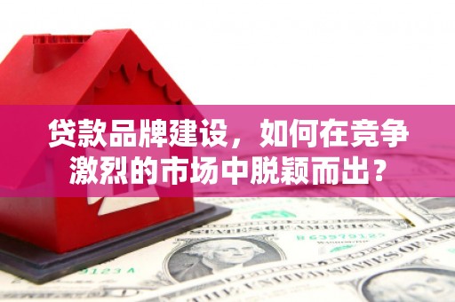 美浓贷款品牌建设，如何在竞争激烈的市场中脱颖而出？