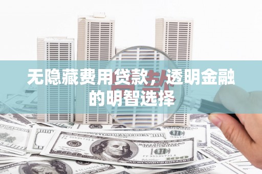 美浓无隐藏费用贷款，透明金融的明智选择