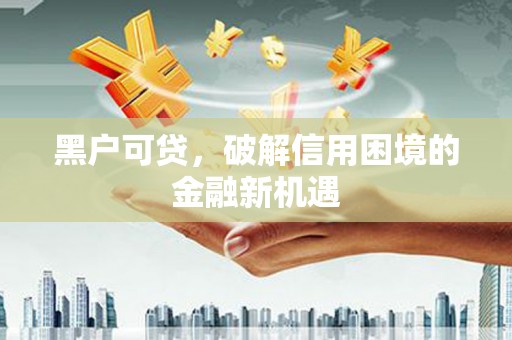 美浓黑户可贷，破解信用困境的金融新机遇