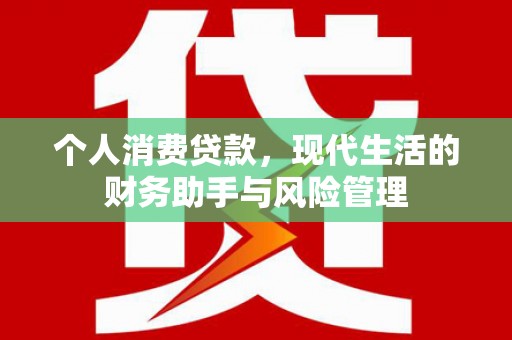 美浓个人消费贷款，现代生活的财务助手与风险管理