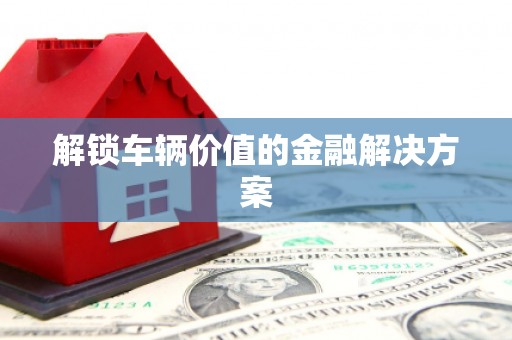 美浓解锁车辆价值的金融解决方案