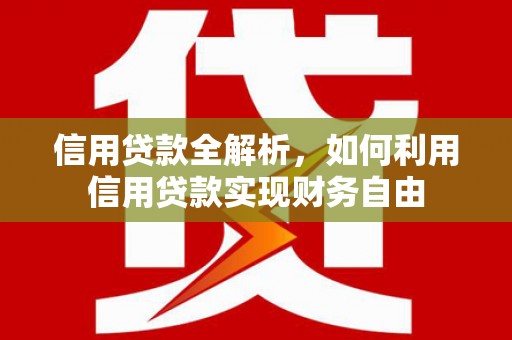 美浓信用贷款全解析，如何利用信用贷款实现财务自由